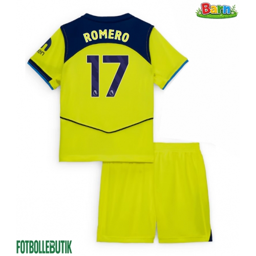 Tottenham Hotspur Cristian Romero #17 Tredjeställ Barn 2025-26 Kortärmad (+ Korta byxor)